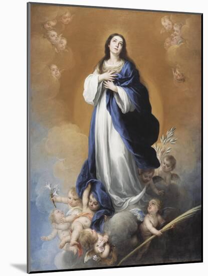 The Immaculate Conception-Bartolome Esteban Murillo-Mounted Giclee Print