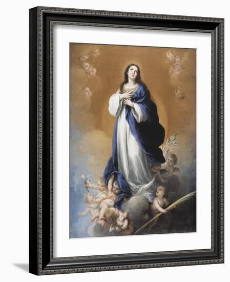 The Immaculate Conception-Bartolome Esteban Murillo-Framed Giclee Print