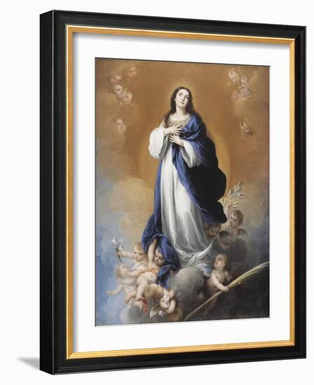 The Immaculate Conception-Bartolome Esteban Murillo-Framed Giclee Print