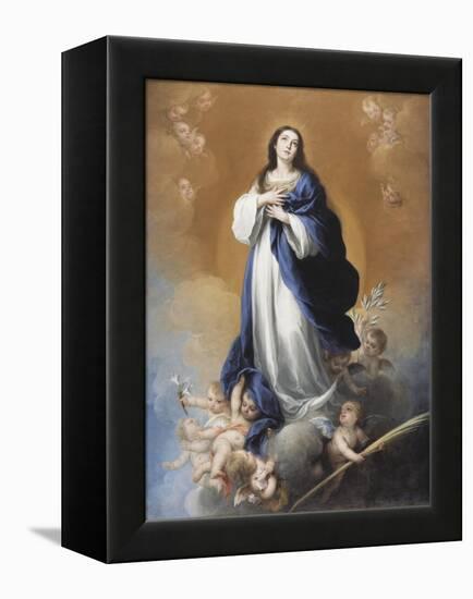 The Immaculate Conception-Bartolome Esteban Murillo-Framed Premier Image Canvas