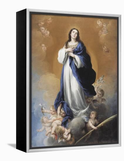 The Immaculate Conception-Bartolome Esteban Murillo-Framed Premier Image Canvas