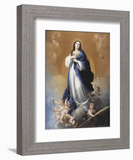 The Immaculate Conception-Bartolome Esteban Murillo-Framed Giclee Print