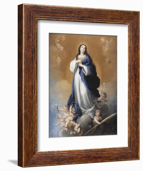 The Immaculate Conception-Bartolome Esteban Murillo-Framed Giclee Print