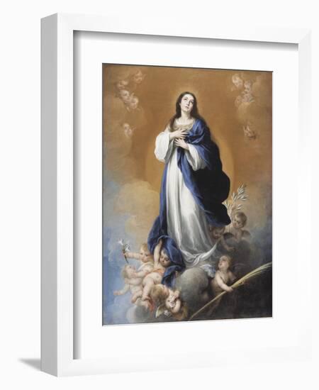 The Immaculate Conception-Bartolome Esteban Murillo-Framed Giclee Print