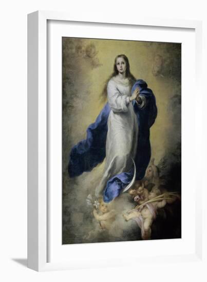 The Immaculate Conception-Bartolome Esteban Murillo-Framed Giclee Print