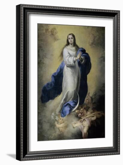 The Immaculate Conception-Bartolome Esteban Murillo-Framed Giclee Print