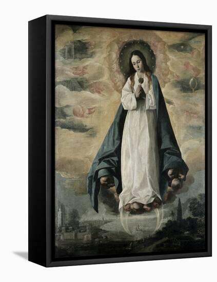 The Immaculate Conception-Francisco de Zurbarán-Framed Premier Image Canvas