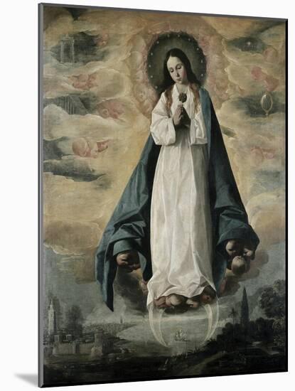 The Immaculate Conception-Francisco de Zurbarán-Mounted Giclee Print