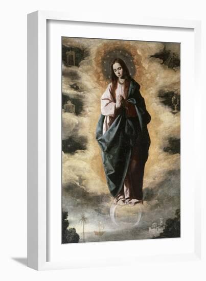 The Immaculate Conception-Francisco de Zurbarán-Framed Giclee Print