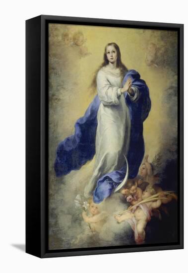 The Immaculate Conception-Bartolomé Estéban Murillo-Framed Premier Image Canvas