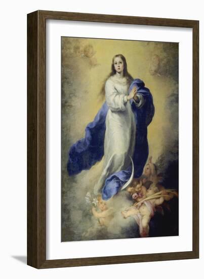 The Immaculate Conception-Bartolomé Estéban Murillo-Framed Giclee Print