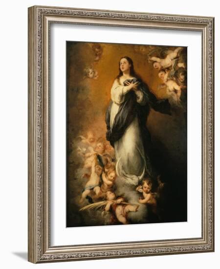 The Immaculate Conception-Bartolome Esteban Murillo-Framed Giclee Print