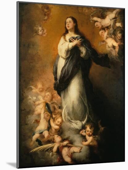The Immaculate Conception-Bartolome Esteban Murillo-Mounted Giclee Print