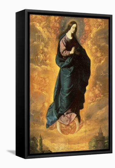 The Immaculate Conception-Francisco de Zurbaran-Framed Premier Image Canvas