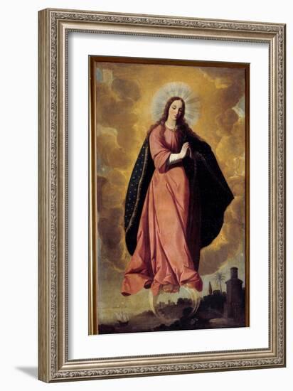 The Immaculee Painting Design by Francisco De Zurbaran (1598-1664) 17Th Century Marchena. St. John-Francisco de Zurbaran-Framed Giclee Print