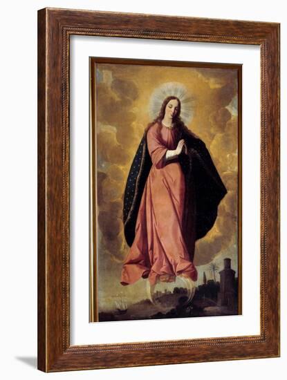 The Immaculee Painting Design by Francisco De Zurbaran (1598-1664) 17Th Century Marchena. St. John-Francisco de Zurbaran-Framed Giclee Print