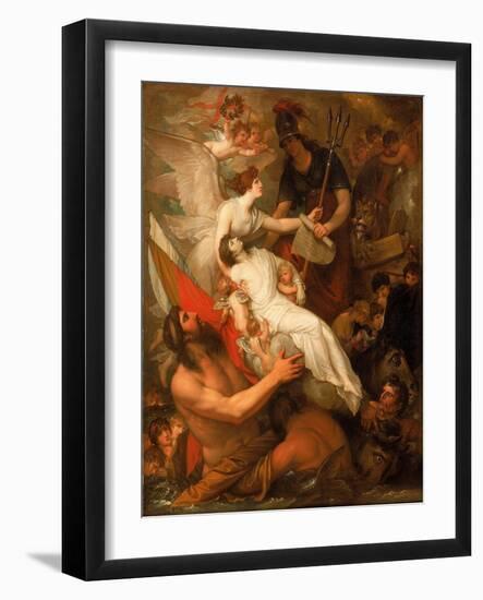 The Immortality of Nelson, 1807 (Oil on Canvas)-Benjamin West-Framed Giclee Print