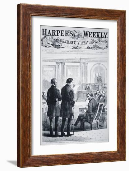 The Impeachment of President Andrew Johnson-American School-Framed Giclee Print