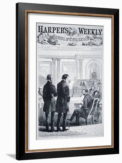 The Impeachment of President Andrew Johnson-American School-Framed Giclee Print