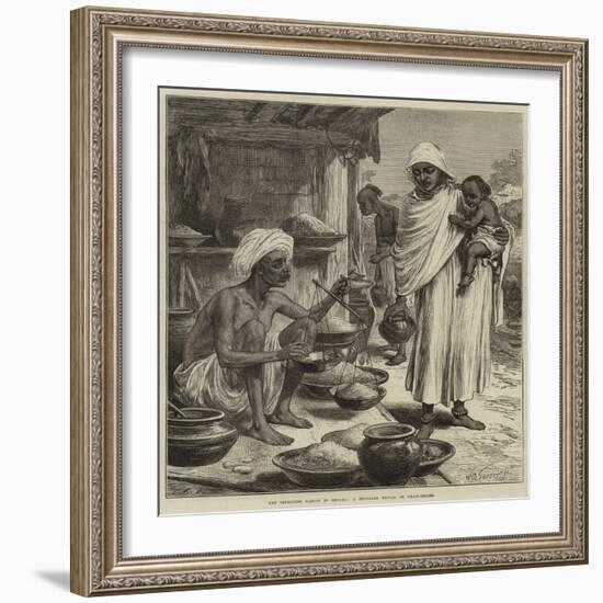 The Impending Famine in Bengal, a Bengalee Beniah or Grain-Seller-Arthur Hopkins-Framed Giclee Print