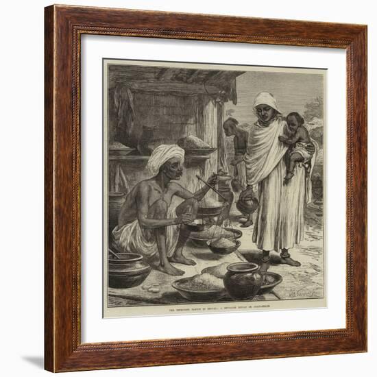 The Impending Famine in Bengal, a Bengalee Beniah or Grain-Seller-Arthur Hopkins-Framed Giclee Print