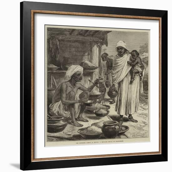 The Impending Famine in Bengal, a Bengalee Beniah or Grain-Seller-Arthur Hopkins-Framed Giclee Print