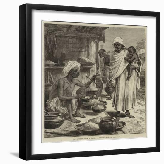 The Impending Famine in Bengal, a Bengalee Beniah or Grain-Seller-Arthur Hopkins-Framed Giclee Print