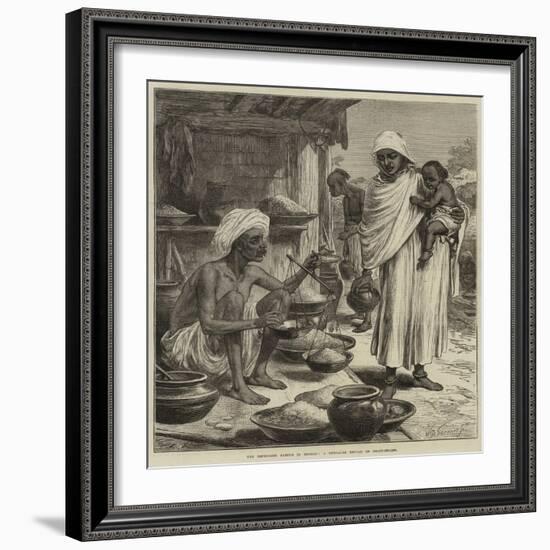 The Impending Famine in Bengal, a Bengalee Beniah or Grain-Seller-Arthur Hopkins-Framed Giclee Print