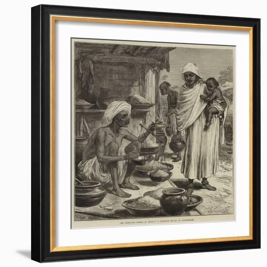 The Impending Famine in Bengal, a Bengalee Beniah or Grain-Seller-Arthur Hopkins-Framed Giclee Print