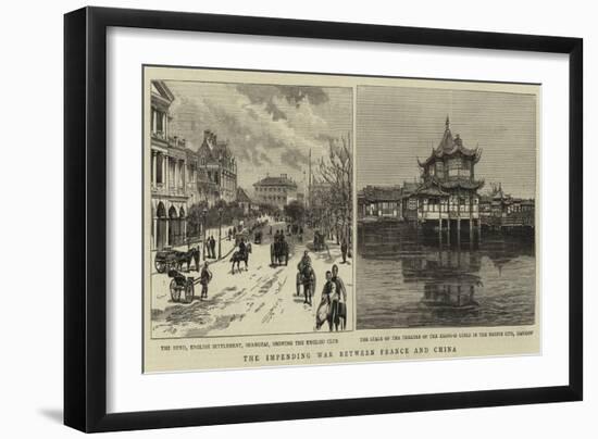 The Impending War Between France and China-null-Framed Giclee Print