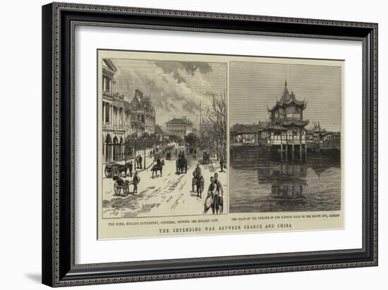 The Impending War Between France and China-null-Framed Giclee Print