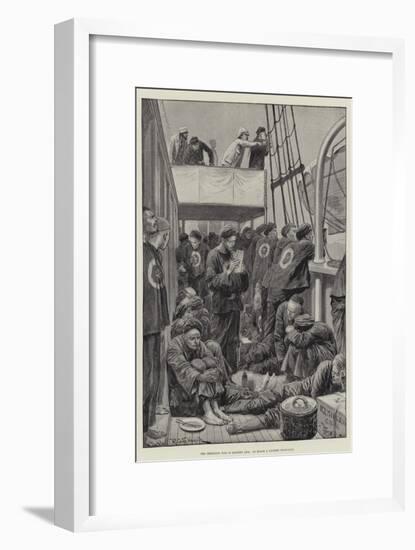 The Impending War in Eastern Asia, on Board a Chinese Troop-Ship-Richard Caton Woodville II-Framed Giclee Print