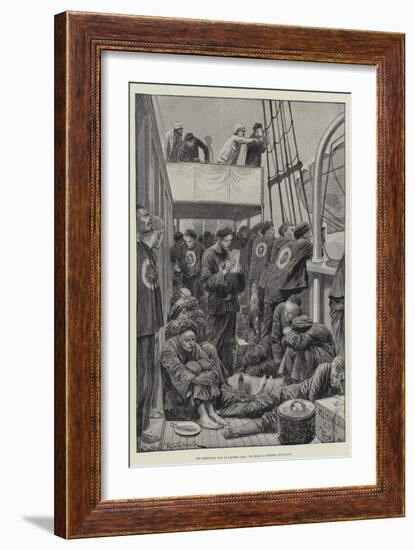 The Impending War in Eastern Asia, on Board a Chinese Troop-Ship-Richard Caton Woodville II-Framed Giclee Print