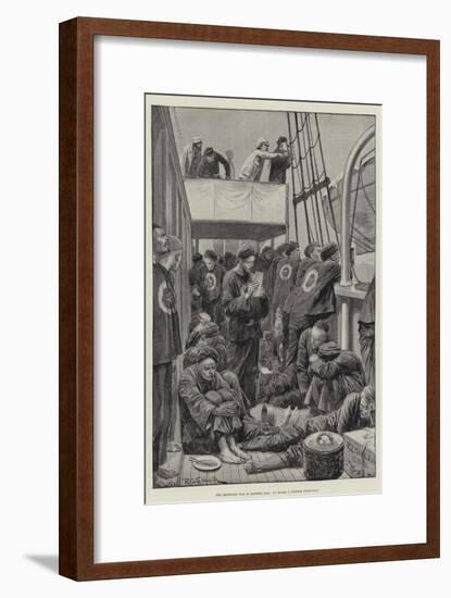 The Impending War in Eastern Asia, on Board a Chinese Troop-Ship-Richard Caton Woodville II-Framed Giclee Print