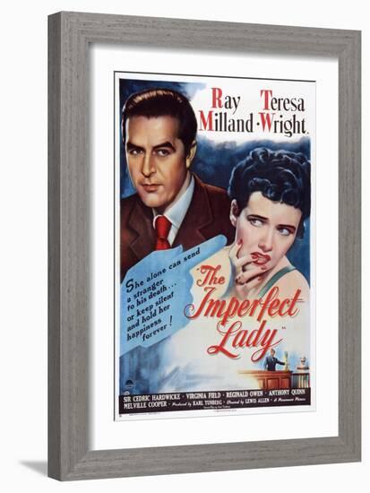 The Imperfect Lady, from Left: Ray Milland, Teresa Wright, 1947-null-Framed Art Print