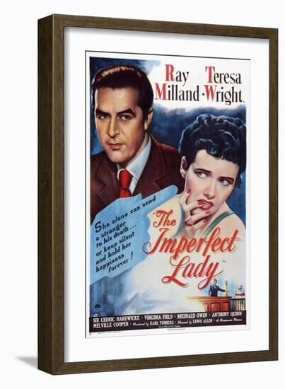 The Imperfect Lady, from Left: Ray Milland, Teresa Wright, 1947-null-Framed Art Print