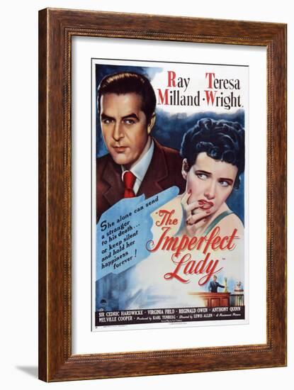 The Imperfect Lady, from Left: Ray Milland, Teresa Wright, 1947-null-Framed Art Print