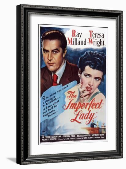 The Imperfect Lady, from Left: Ray Milland, Teresa Wright, 1947-null-Framed Art Print