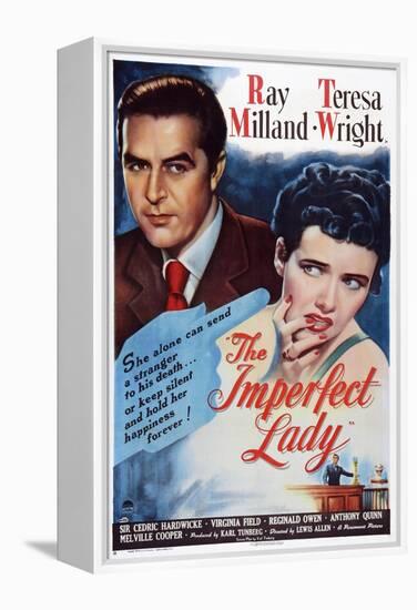 The Imperfect Lady, from Left: Ray Milland, Teresa Wright, 1947-null-Framed Stretched Canvas