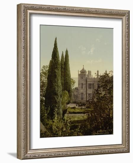 The Imperial Castle, Alupku or Alupka. The Crimea, Russia, , c.1890- c.1900-null-Framed Giclee Print