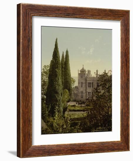 The Imperial Castle, Alupku or Alupka. The Crimea, Russia, , c.1890- c.1900-null-Framed Giclee Print