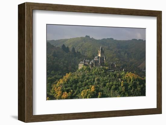 The Imperial Castle Near Cochem on the Moselle in the Diffuse Light of an Autumn Day-Uwe Steffens-Framed Photographic Print