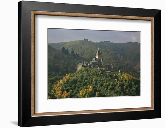 The Imperial Castle Near Cochem on the Moselle in the Diffuse Light of an Autumn Day-Uwe Steffens-Framed Photographic Print