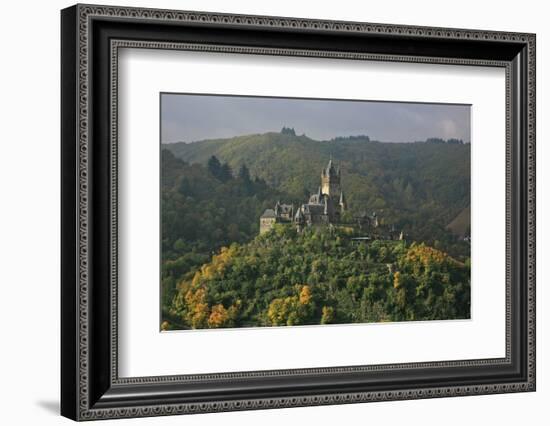 The Imperial Castle Near Cochem on the Moselle in the Diffuse Light of an Autumn Day-Uwe Steffens-Framed Photographic Print