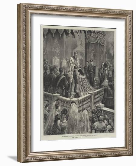 The Imperial Coronation at Moscow, the Emperor Crowning the Empress-Johann Nepomuk Schonberg-Framed Giclee Print
