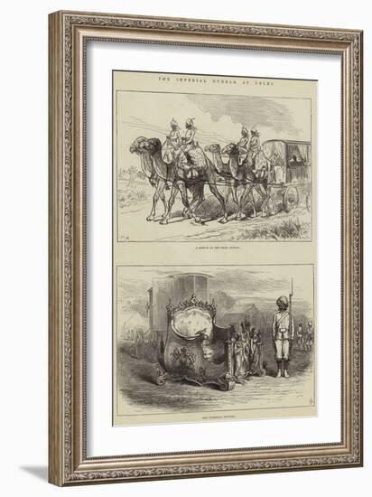 The Imperial Durbar at Delhi-null-Framed Giclee Print