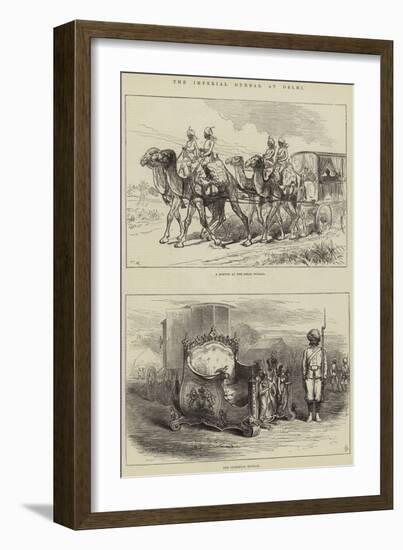 The Imperial Durbar at Delhi-null-Framed Giclee Print