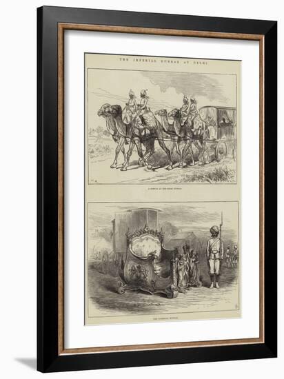 The Imperial Durbar at Delhi-null-Framed Giclee Print