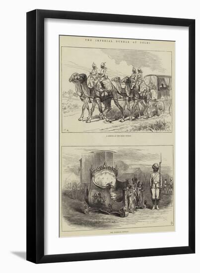 The Imperial Durbar at Delhi-null-Framed Giclee Print