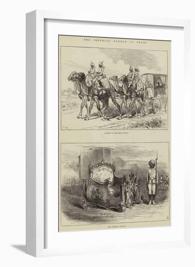 The Imperial Durbar at Delhi-null-Framed Giclee Print